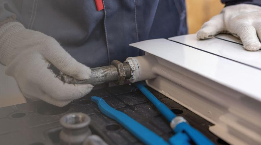Burst pipe repair in Point Hope, AK